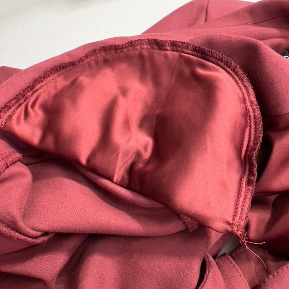 Torrid Women's Chelsea Studio Luxe Ponte Burgundy Blazer Size 00 - Picture 6 of 9